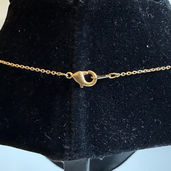 V Gold Tone Necklace - Picture 4 of 4
